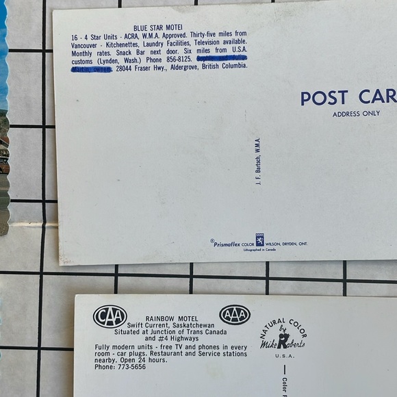 Lot of 12 Vintage Canada Motel & Travel Postcards – 1950s–1970s Chrome Era – BC - Picture 10 of 15